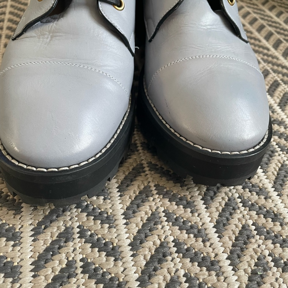 Stuart Weitzman Lexie Boot Dovetail Gray 37 Us 7 - image 8